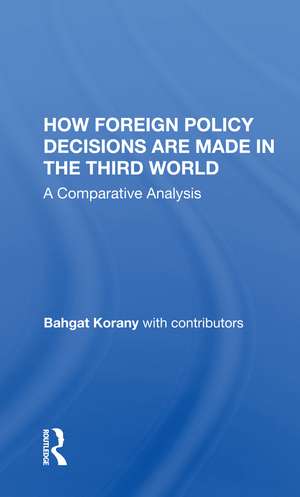 How Foreign Policy Decisions Are Made In The Third World: A Comparative Analysis de Bahgat Korany