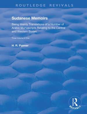 Sudanese Memoirs: Template Subtitle de Herbert Palmer