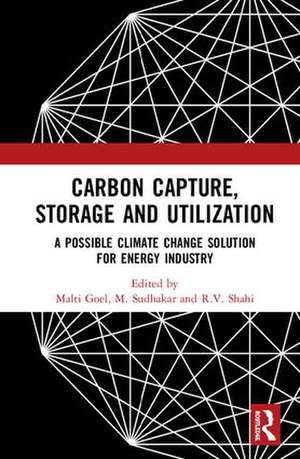 Carbon Capture, Storage and Utilization: A Possible Climate Change Solution for Energy Industry de Malti Goel