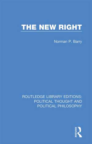 The New Right de Norman P. Barry