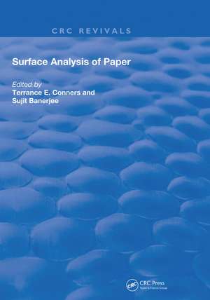 Surface Analysis of Paper de Terrance E. Conners