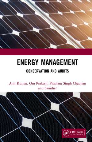 Energy Management: Conservation and Audits de Anil Kumar