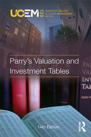 Parry's Valuation and Investment Tables de University College of Estate Management