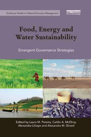 Food, Energy and Water Sustainability: Emergent Governance Strategies de Laura M. Pereira