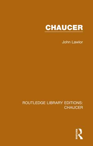 Chaucer de John Lawlor