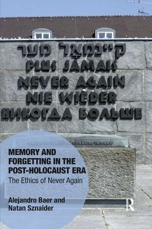 Memory and Forgetting in the Post-Holocaust Era: The Ethics of Never Again de Alejandro Baer