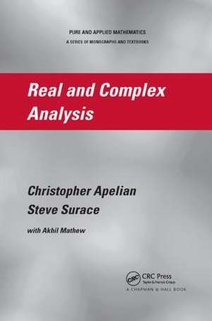 Real and Complex Analysis de Christopher Apelian