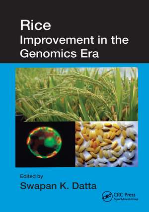 Rice Improvement in the Genomics Era de Swapan K. Datta