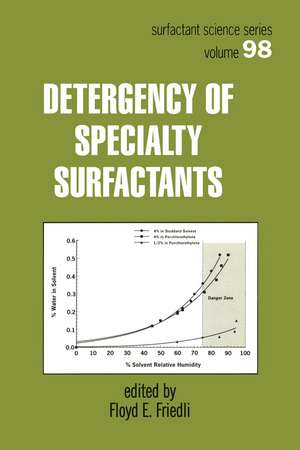 Detergency of Specialty Surfactants de Floyd Friedli