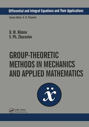 Group-Theoretic Methods in Mechanics and Applied Mathematics de D.M. Klimov