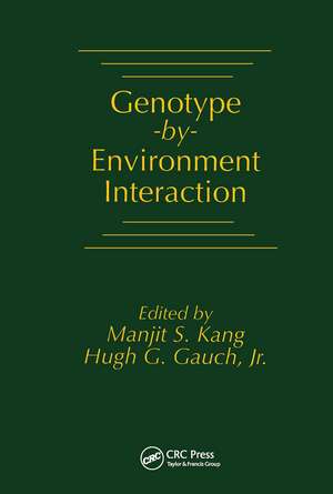 Genotype-by-Environment Interaction de Manjit S. Kang