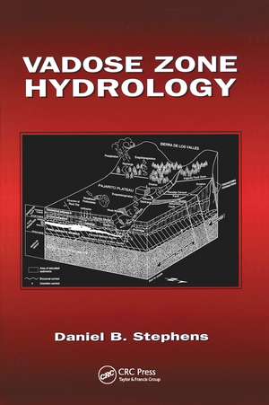 Vadose Zone Hydrology de Daniel B. Stephens