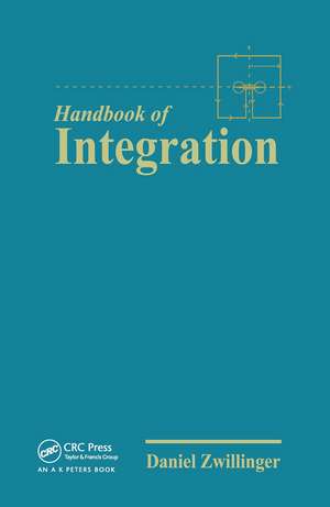 The Handbook of Integration de Daniel Zwillinger