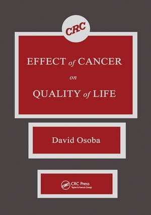 Effect of Cancer On Quality of Life de David Osoba