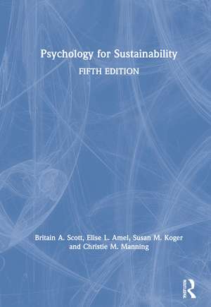 Psychology for Sustainability de Britain A. Scott