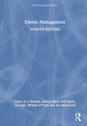 Events Management de Glenn A. J. Bowdin