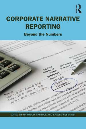 Corporate Narrative Reporting: Beyond the Numbers de Mahmoud Marzouk