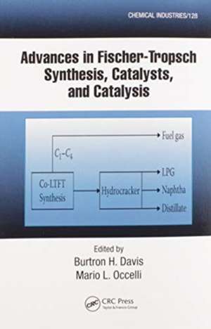 Advances in Fischer-Tropsch Synthesis, Catalysts, and Catalysis de B. H. Davis