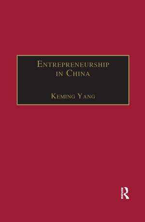 Entrepreneurship in China de Keming Yang