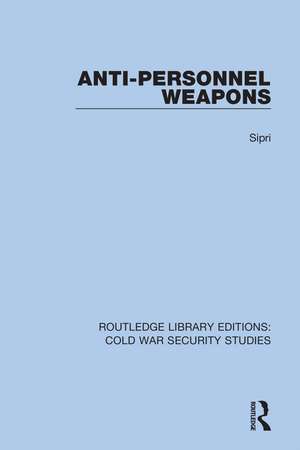 Anti-personnel Weapons de Sipri