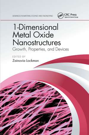 1-Dimensional Metal Oxide Nanostructures: Growth, Properties, and Devices de Zainovia Lockman