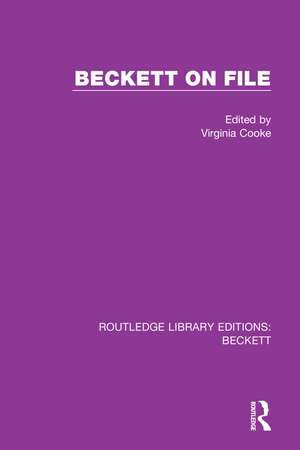 Routledge Library Editions: Beckett de Various