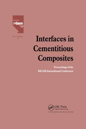 Interfaces in Cementitious Composites de J.C. Maso