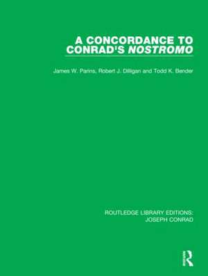 A Concordance to Conrad's Nostromo de James W. Parins