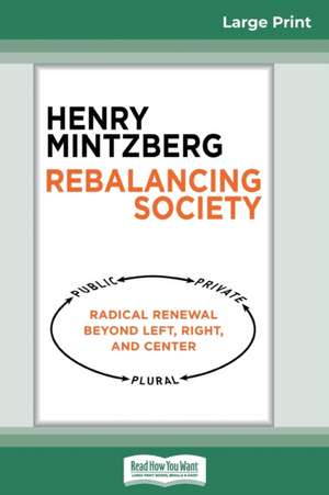 Rebalancing Society de Henry Mintzberg