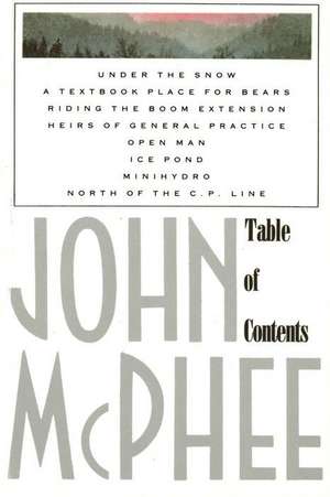 Table of Contents de John McPhee