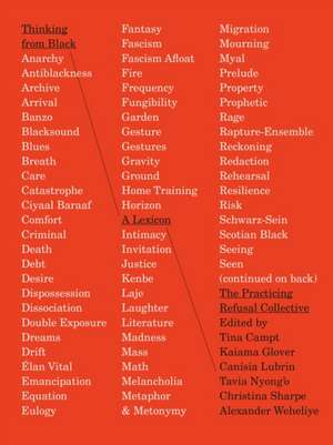 Thinking from Black: A Lexicon de The Practicing Refusal Collective