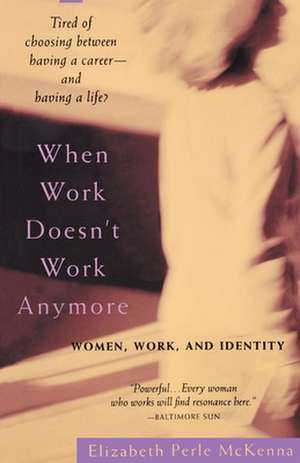 When Work Doesn't Work Anymore: Women, Work, and Identity de Elizabeth Perle McKenna