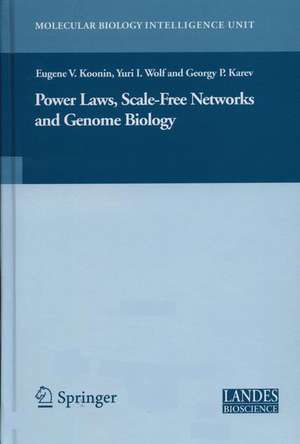 Power Laws, Scale-Free Networks and Genome Biology de Eugene V. Koonin