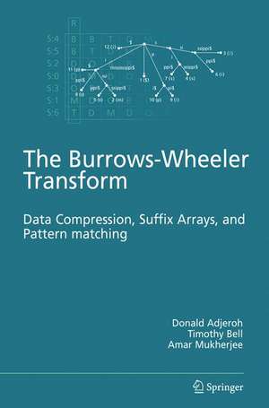 The Burrows-Wheeler Transform:: Data Compression, Suffix Arrays, and Pattern Matching de Donald Adjeroh