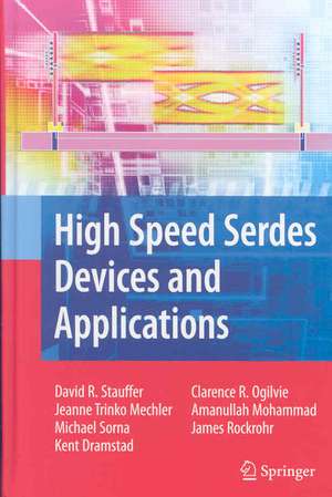 High Speed Serdes Devices and Applications de David Robert Stauffer