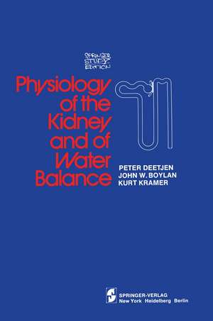 Physiology of the Kidney and of Water Balance de P. Deetjen