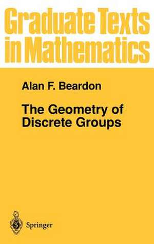 The Geometry of Discrete Groups de Alan F. Beardon