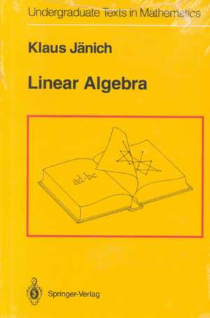 Linear Algebra de Klaus Jänich