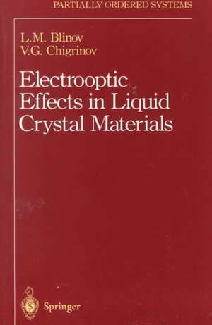 Electrooptic Effects in Liquid Crystal Materials de L. M. Blinov