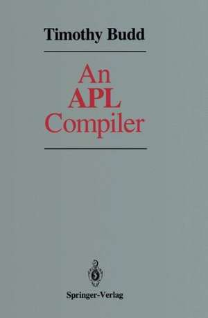 An APL Compiler de Timothy Budd