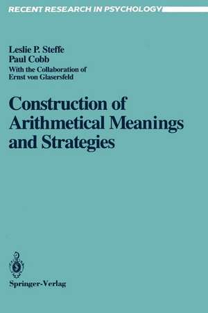 Construction of Arithmetical Meanings and Strategies de Ernst v. Glasersfeld