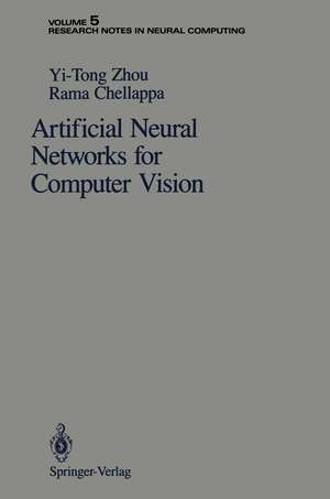 Artificial Neural Networks for Computer Vision de Yi-Tong Zhou