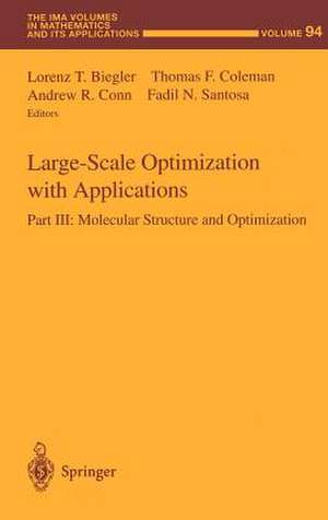 Large-Scale Optimization with Applications: Part III: Molecular Structure and Optimization de Lorenz T. Biegler