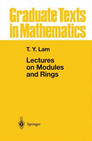 Lectures on Modules and Rings de Tsit-Yuen Lam