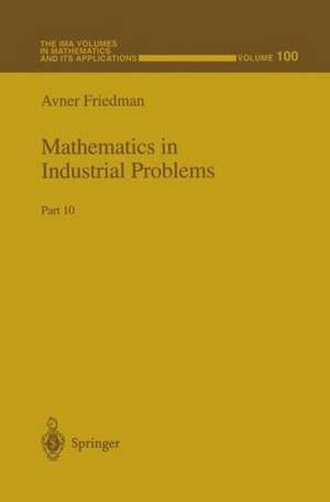 Mathematics in Industrial Problems: Part 10 de Avner Friedman