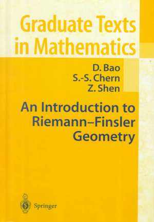 An Introduction to Riemann-Finsler Geometry de D. Bao