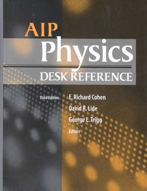 AIP Physics Desk Reference de Richard E. Cohen