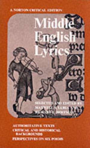 Middle English Lyrics – A Norton Critical Edition de Richard L. Hoffman