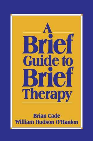 A Brief Guide to Brief Therapy de Brian Cade