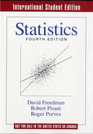 Statistics 4e International Student Edition de David Freedman